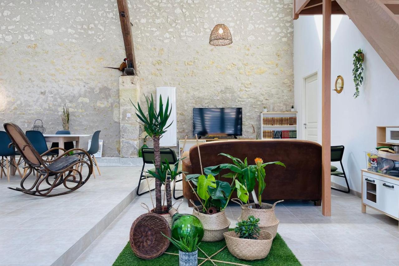 The barn of Lucé authenticity&softness 2 min walk from Clos Lucé Amboise Exterior foto